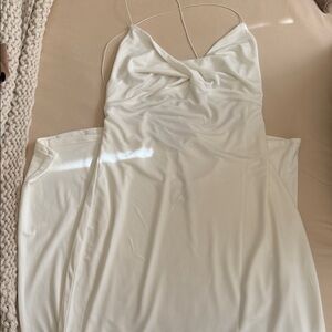 Elegant White Slip Dress